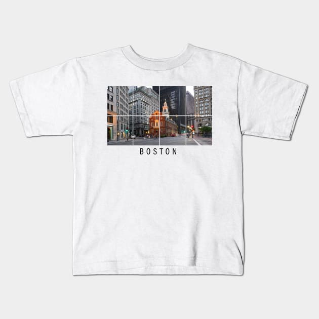 BOSTON Kids T-Shirt by Inkredible Tees